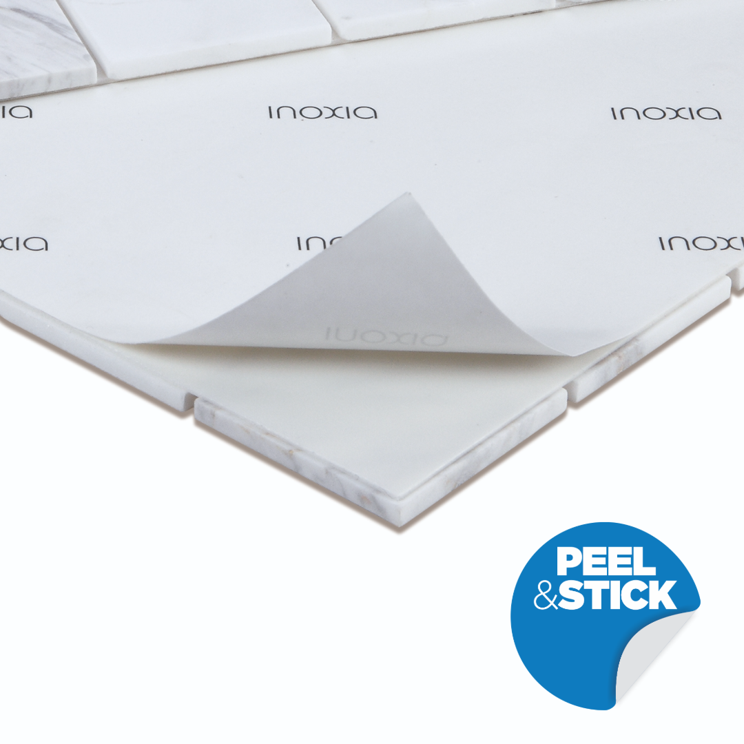 SpeedTiles - Snowdrop - Tuile Murale Autocollante en Marbre 