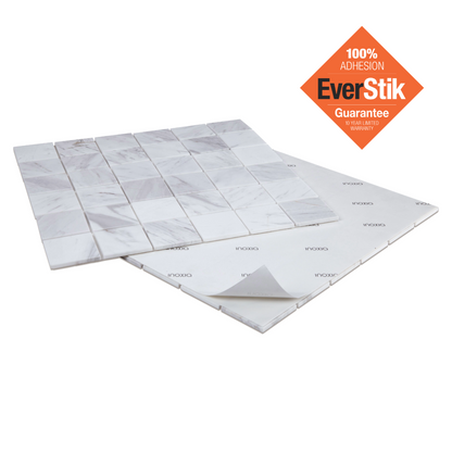 SpeedTiles - Snowdrop - Tuile Murale Autocollante en Marbre 