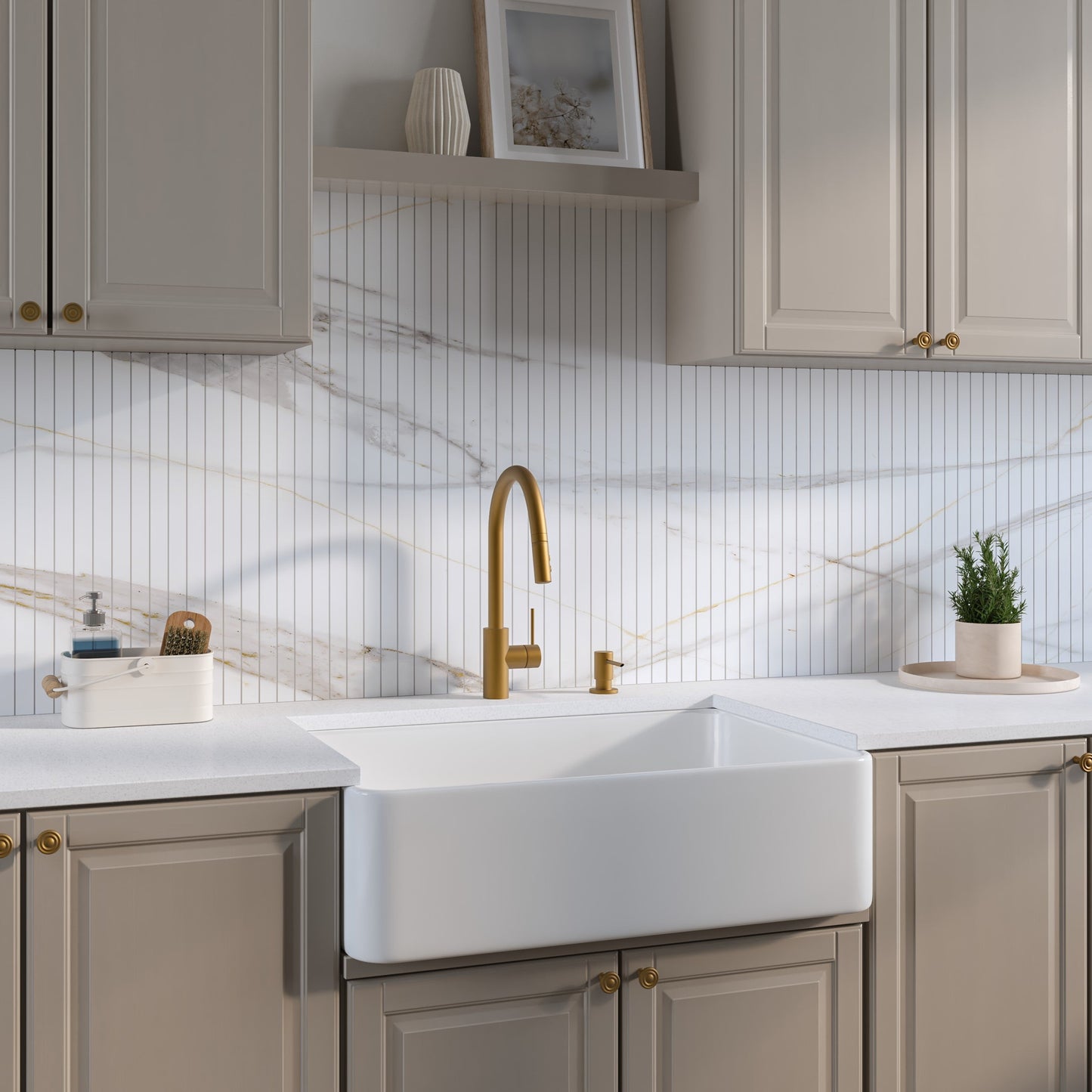Calacatta Gold Verti.Go Backsplash